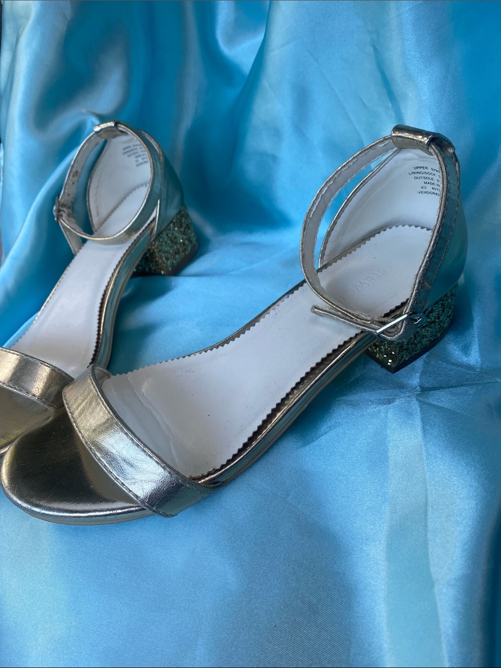 Crewcuts Metallic Gold Ankle-Strap Sandal Style dress shoes